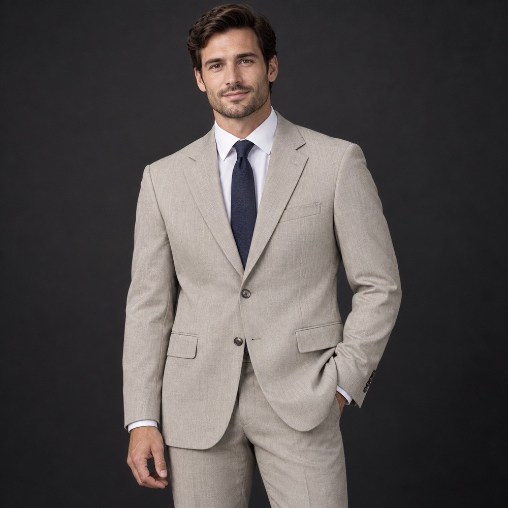 Jos. A. Bank Gray Signature Blazer Men's 39R Medium Corpcore Quiet Luxury Dapper
